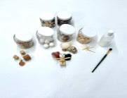 Natural Products Collage Set.