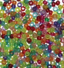 Barrel Beads, Acrylic, Width 6mm, Length 8mm.