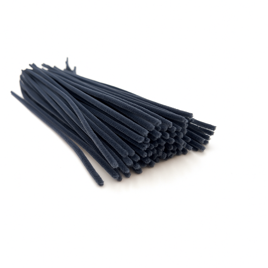 Pipecleaner, Deluxe, Chenille, Diameter 4mm, Length 300mm, Wardle Grey, 100 pack.