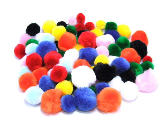 Pom Poms, Mixed Diameters 25, 30 & 40mm.