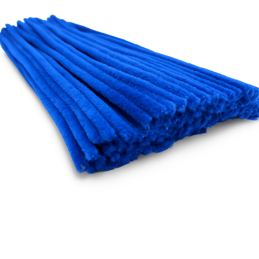 Pipecleaner, Deluxe, Chenille, Diameter 6mm, Length 300mm, Blue,100 pack