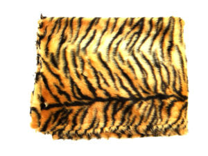 Fake Fur Fabric, Tiger Print, roll width 150cm. Per M