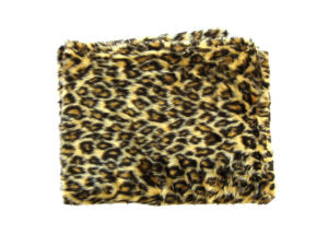 Fake Fur Fabric, Leopard Print, roll width 150cm. Per M