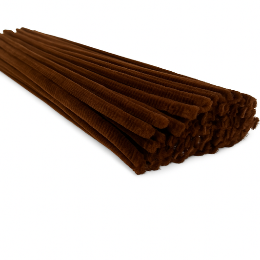 Pipecleaner, Deluxe, Chenille, Diameter 6mm, Length 300mm, Dark Brown