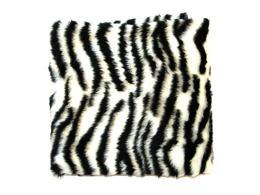 Fake Fur Fabric, Zebra Print, roll width 150cm. Per M